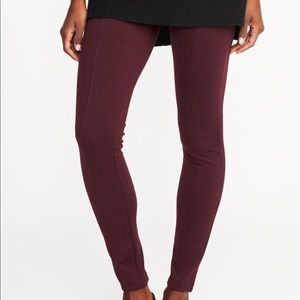 Old Navy burgundy ponte pants (Stevie)